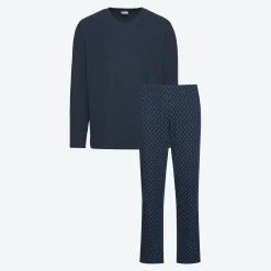 Herren NKD Herren-Pyjama mit gemusterter Hose, 2-teilig