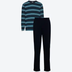 Herren NKD Herren-Pyjama mit Streife, 2-teilig