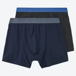 Herren NKD Herren-Retroshorts mit Kontrastbund, 2er-Pack