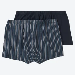 Herren NKD Herren-Retroshorts mit Ringelmuster, 2er-Pack