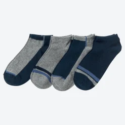 Herren NKD Herren-Sneaker-Socken, 4er-Pack