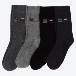 Herren NKD Herren-Socken mit hohem Baumwollanteil, 4er-Pack