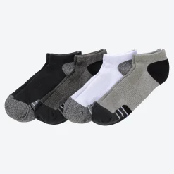 Herren NKD Herren-Sport-Sneaker-Socken mit Belüftungsstruktur, 4er-Pack
