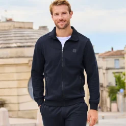Herren NKD Herren-Sweatjacke mit Stehkragen