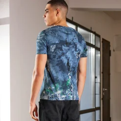 Herren NKD Herren-T-Shirt mit Graffiti-Druck