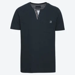 Herren NKD Herren-T-Shirt mit Henley-Kragen