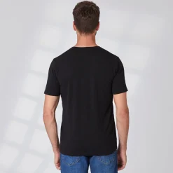 Herren NKD Herren-T-Shirt mit Rundhalsausschnitt, 2er-Pack