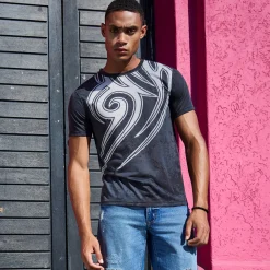 Herren NKD Herren-T-Shirt mit Tribal-Druck
