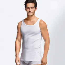 Herren NKD Herren-Unterhemd aus reiner Baumwolle, 2er-Pack
