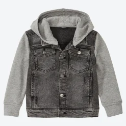 Kinder NKD Kinder-Jungen-Jeansjacke mit Kapuze