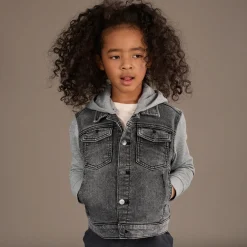 Kinder NKD Kinder-Jungen-Jeansjacke mit Kapuze