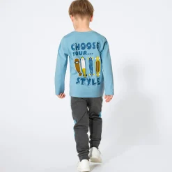 Kinder NKD Kinder-Jungen-Jogginghose in Mélange-Optik