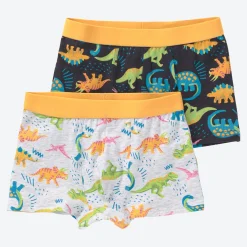 Kinder NKD Kinder-Jungen-Retroshorts mit verschiedenen Designs, 2er-Pack