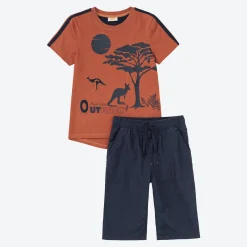 Kinder NKD Kinder-Jungen-Set mit Applikation, 2-teilig