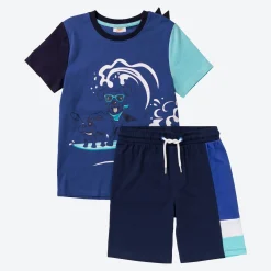 Kinder NKD Kinder-Jungen-Set mit Hunde-Motiv, 2-teilig