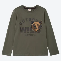 Kinder NKD Kinder-Jungen-Shirt mit Bär-Motiv