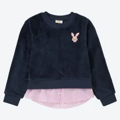 Kinder NKD Kinder-Mädchen-Fleeceshirt mit Stickerei