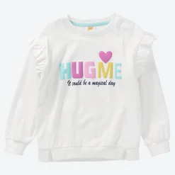 Kinder NKD Kinder-Mädchen-Langarmshirt mit Rüschen