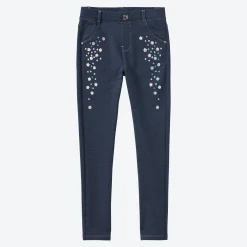 Kinder NKD Kinder-Mädchen-Leggings in Jeans-Optik