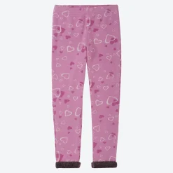 Kinder NKD Kinder-Mädchen-Leggings mit Herz-Allover-Print