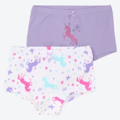 Kinder NKD Kinder-Mädchen-Panty mit Print, 2er-Pack
