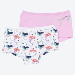 Kinder NKD Kinder-Mädchen-Panty mit Print, 2er-Pack