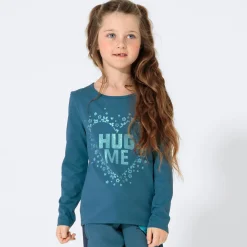 Kinder NKD Kinder-Mädchen-Shirt mit Glitzerdruck