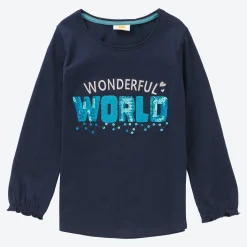 Kinder NKD Kinder-Mädchen-Shirt mit Stickereien