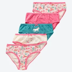 Kinder NKD Kinder-Mädchen-Slips aus Baumwolle, 5er-Pack