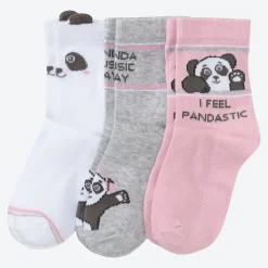 Kinder NKD Kinder-Mädchen-Socken, 3er-Pack