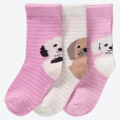 Kinder NKD Kinder-Mädchen-Socken, 3er-Pack