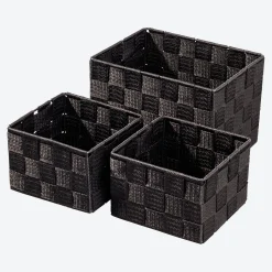NKD Körbe-Set in Flecht-Optik, 3-teilig
