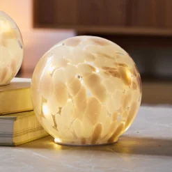 NKD LED-Glas-Kugel mit Timerfunktion, ca. Ø 12 cm