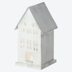 NKD LED-Haus aus Metall, ca. 7x7x15,5cm