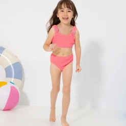 Kinder NKD Mädchen-Bikini-Set mit Herz-Ringen, 2-teilig