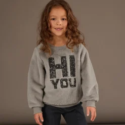 Kinder NKD Mädchen-Fleeceshirt mit Pailletten Applikation