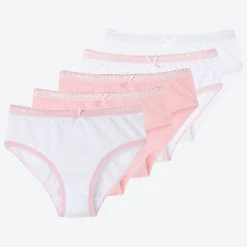 Kinder NKD Mädchen-Slip mit Spitze am Bund, 5er-Pack