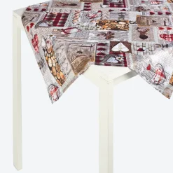 NKD Mitteldecke mit Patchwork-Aufdruck, ca. 80x80cm