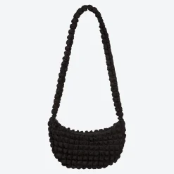 Damen NKD Seersucker Damen-Handtasche mit Halbmond-Form