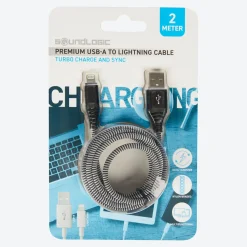 NKD Soundlogic Premium-Ladekabel, USB-Type-A zu Lightning, ca. 2m