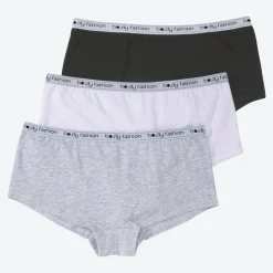 Damen NKD Teener-Hipster aus Baumwolle, 3er-Pack