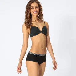 Damen NKD Teener-Hipster mit Neon-Bund, 3er-Pack
