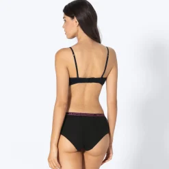 Damen NKD Teener-Hipster-Panty mit Neonbund, 3er-Pack