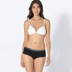 Damen NKD Teener-Hipster-Panty mit Neonbund, 3er-Pack