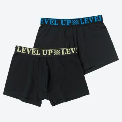 Kinder NKD Teener-Jungen-Retroshorts mit Kontrastbund, 2er-Pack