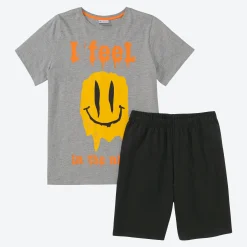 Kinder NKD Teener-Jungen-Shorty mit Druck, 2-teilig