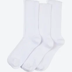 Damen NKD Unisex-Gesundheitssocken mit Ripp-Struktur, 3er-Pack