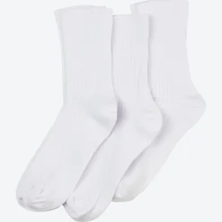 Damen NKD Unisex-Komfort-Socken mit hohem Baumwoll-Anteil, 3er-Pack
