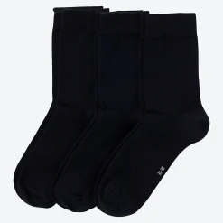 Damen NKD Unisex-Premium-Socken mit bequemem Bündchen, 3er-Pack