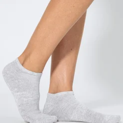 Damen NKD Unisex-Sneaker-Socken mit Belüftungs-Struktur, 5er-Pack